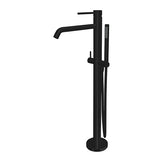 LIGRO 1-GREBS FRITSTÅENDE KAR/BRUSERBATTERI MAT SORT