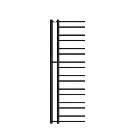 Mileto designradiator 1540x500mm mat sort