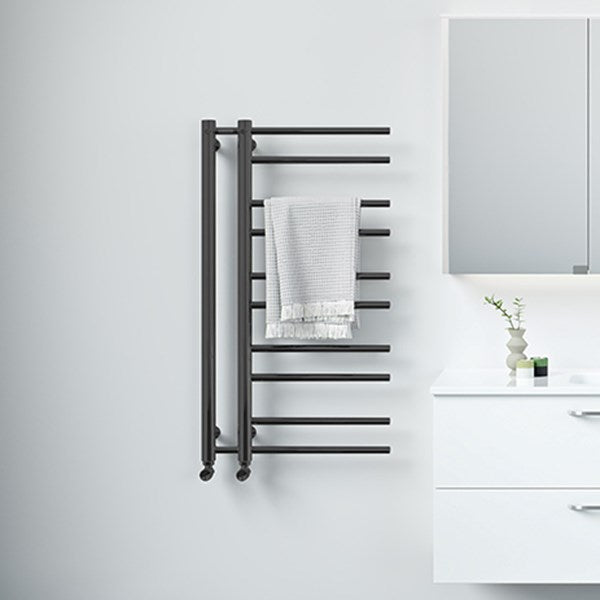 Mileto designradiator 1540x500mm mat sort