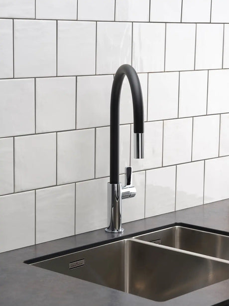 NEW YORK 34X40+18X40 (L) COMFORT 1½ KUMME KØKKENVASK, RUSTFRIT STÅL