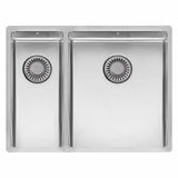 NEW YORK 18X40+34X40 (L) COMFORT 1½ KUMME KØKKENVASK, RUSTFRIT STÅL