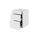 Multi-Living Køkken skuffeskab i Hvid Front H: 70,4 cm D: 60,0 cm - 3 skuffer deludtræk og softluk - Bredde: 50 cm