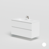 Lux vaskeskab 100cm, Mat hvid