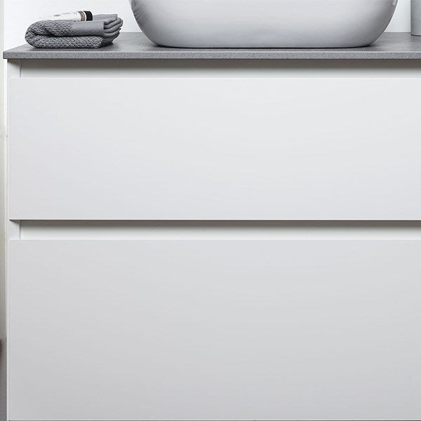 Lux vaskeskab 120cm, Mat hvid