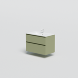 Lux vaskeskab 80 cm, olive grøn