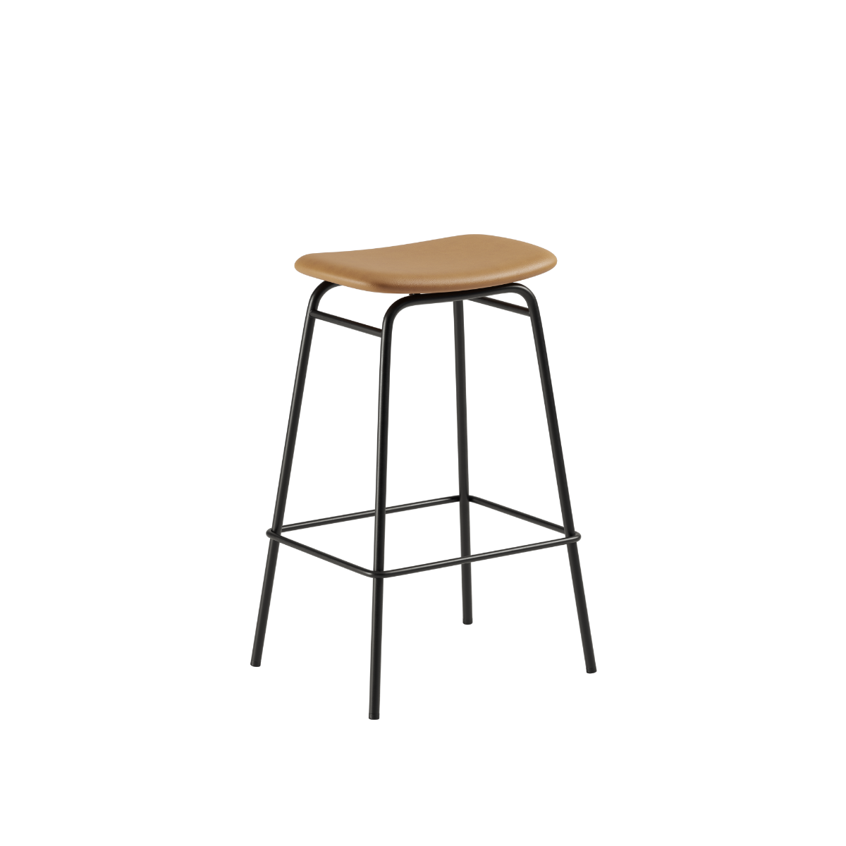 Frame Bar Stool - Terra Safari leather - 68 cm.