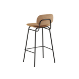 Frame Bar Stool - With backrest and Terra Safari leather - 73 cm.
