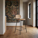 Frame Bar Stool - With backrest and Terra Safari leather - 73 cm.
