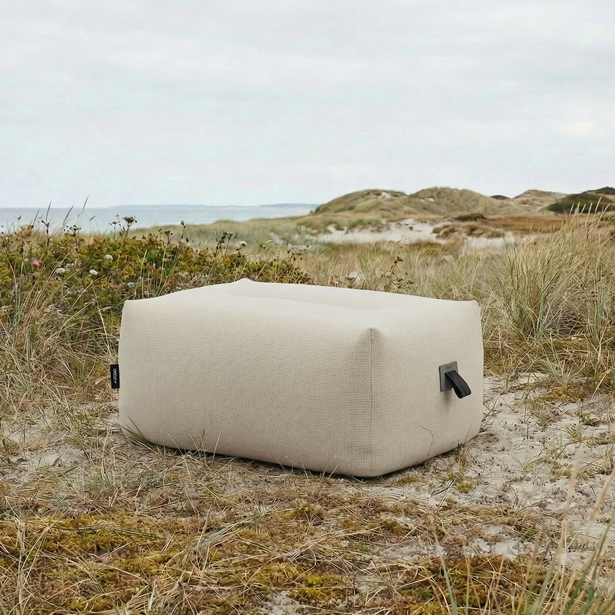Soft Sofa Outdoor Pouf, Kirra Sand