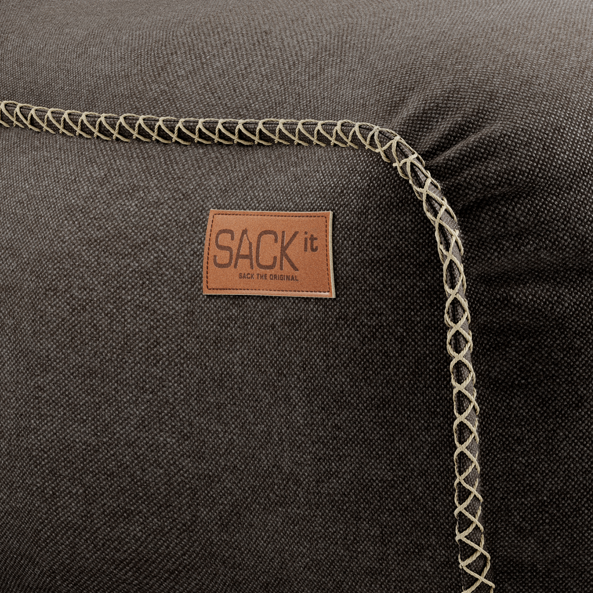 Canvas Lounge Chair Brown