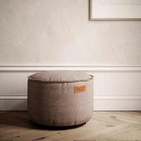 Canvas Pouf Sand