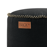 Canvas Pouf Black