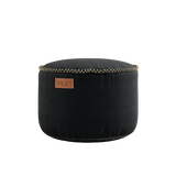 Canvas Pouf Black