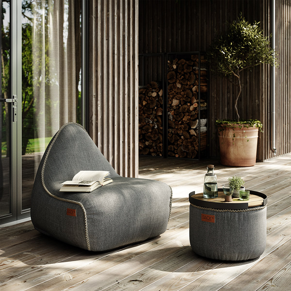Cobana Pouf Grey