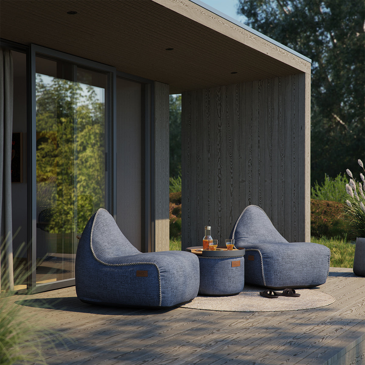 Cobana Pouf Indigo