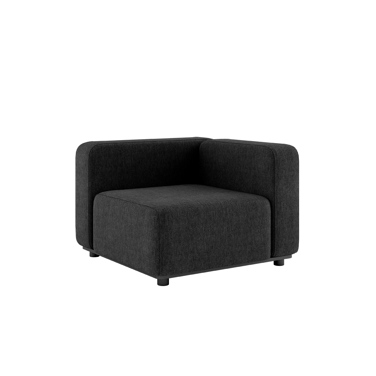 Cobana Lounge Sofa - Corner Section Black