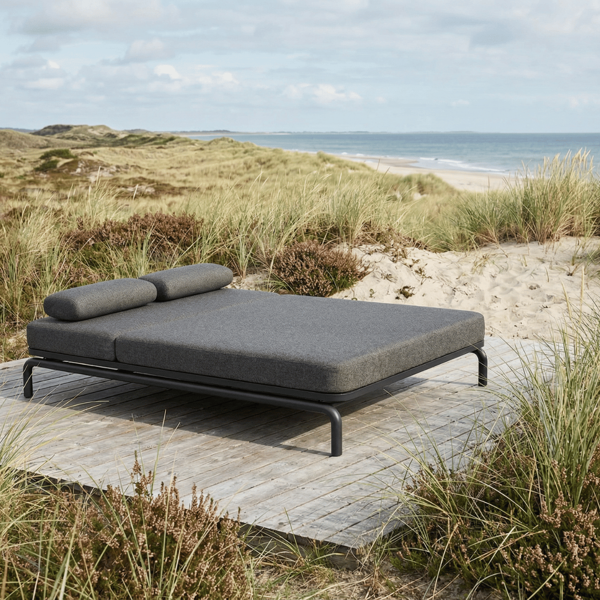 Kirra Double Sunbed - Kirra Noir