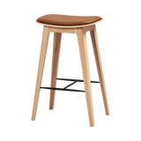 Nordic Bar Stool - Oak with stitches - Terra Safari - 73 cm