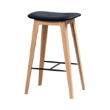Nordic Bar Stool - Oak - Luna Carbon - 68 cm