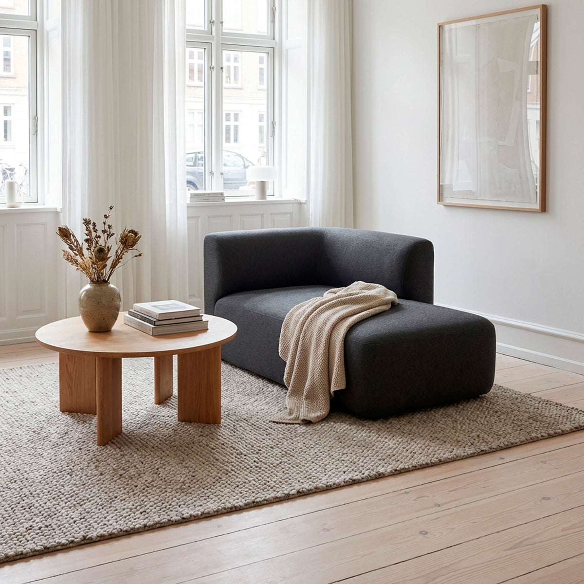 Fjord Sofa - Chaiselong Left Cosmo Slate
