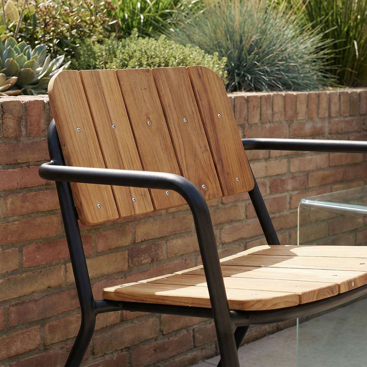 Kirra Patio Lounge Chair - Noir