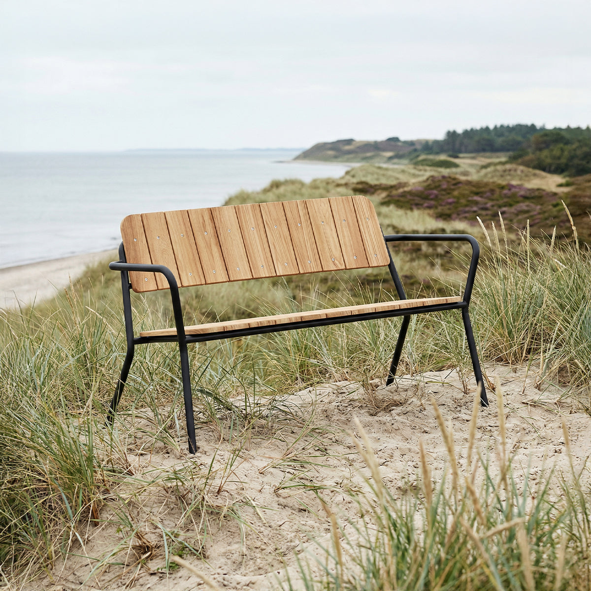 Kirra Patio Bench - Noir