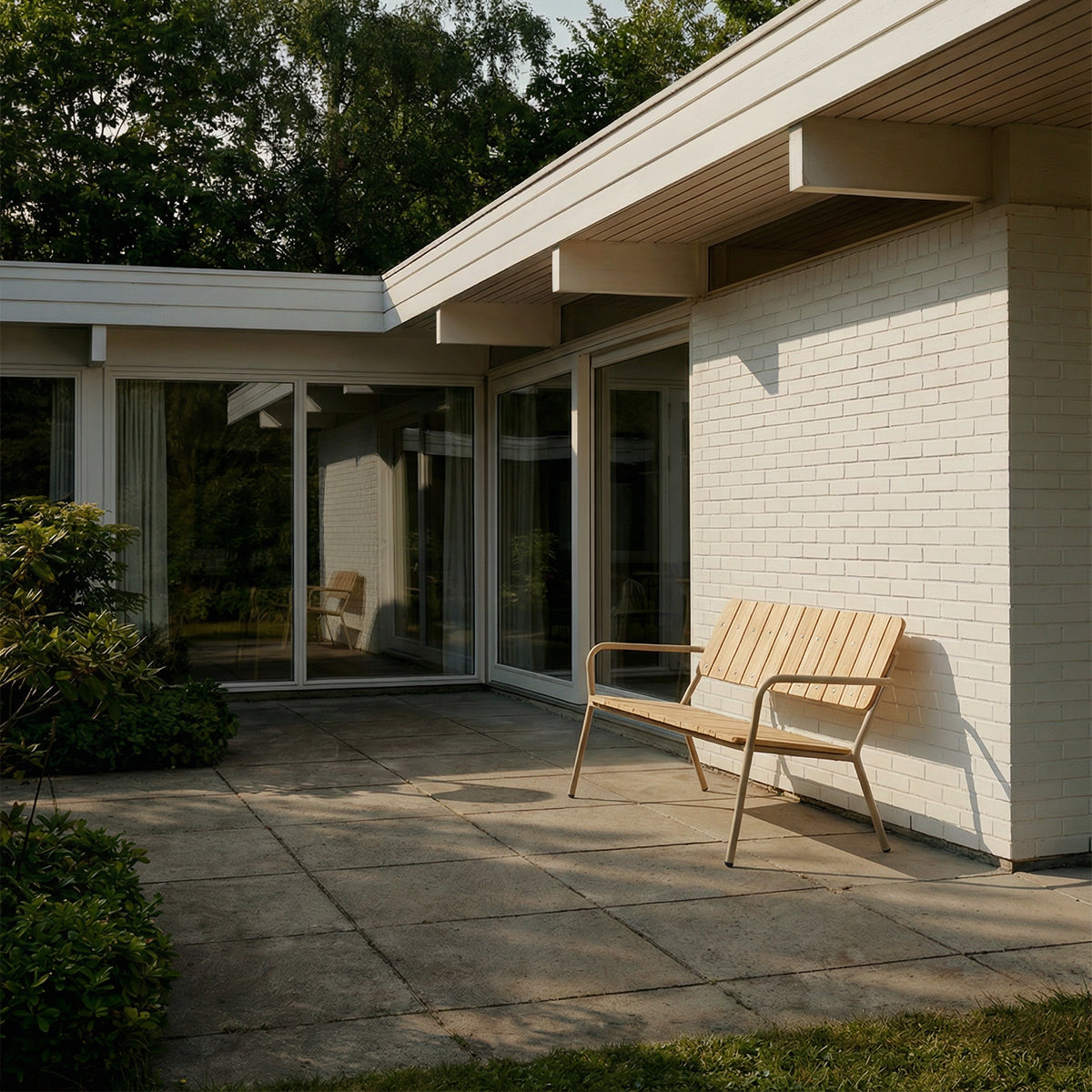 Kirra Patio Bench - Taupe