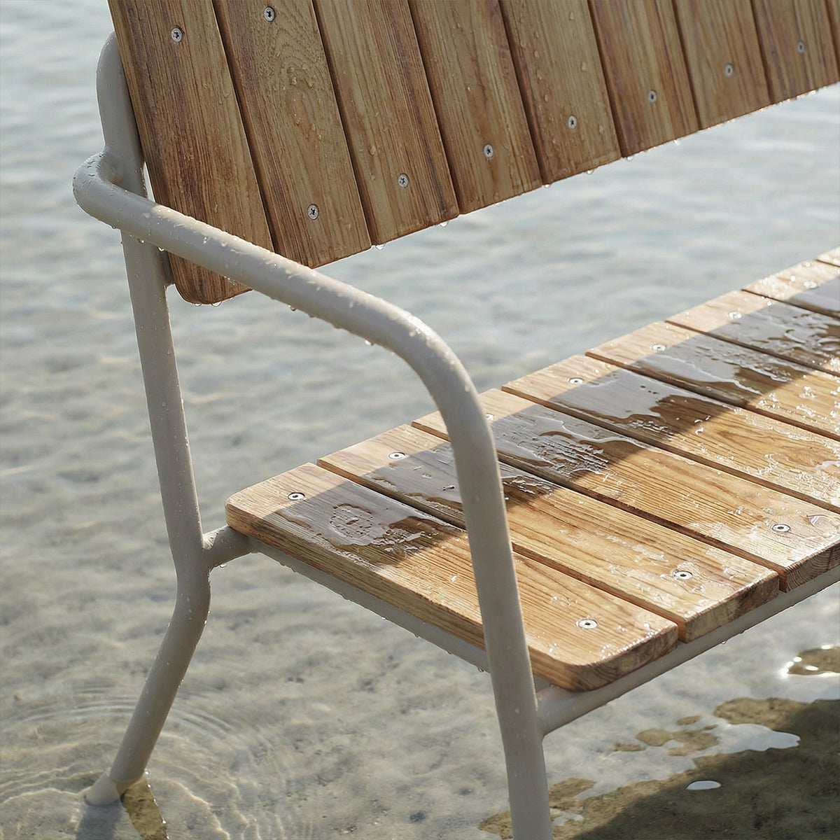 Kirra Patio Bench - Taupe