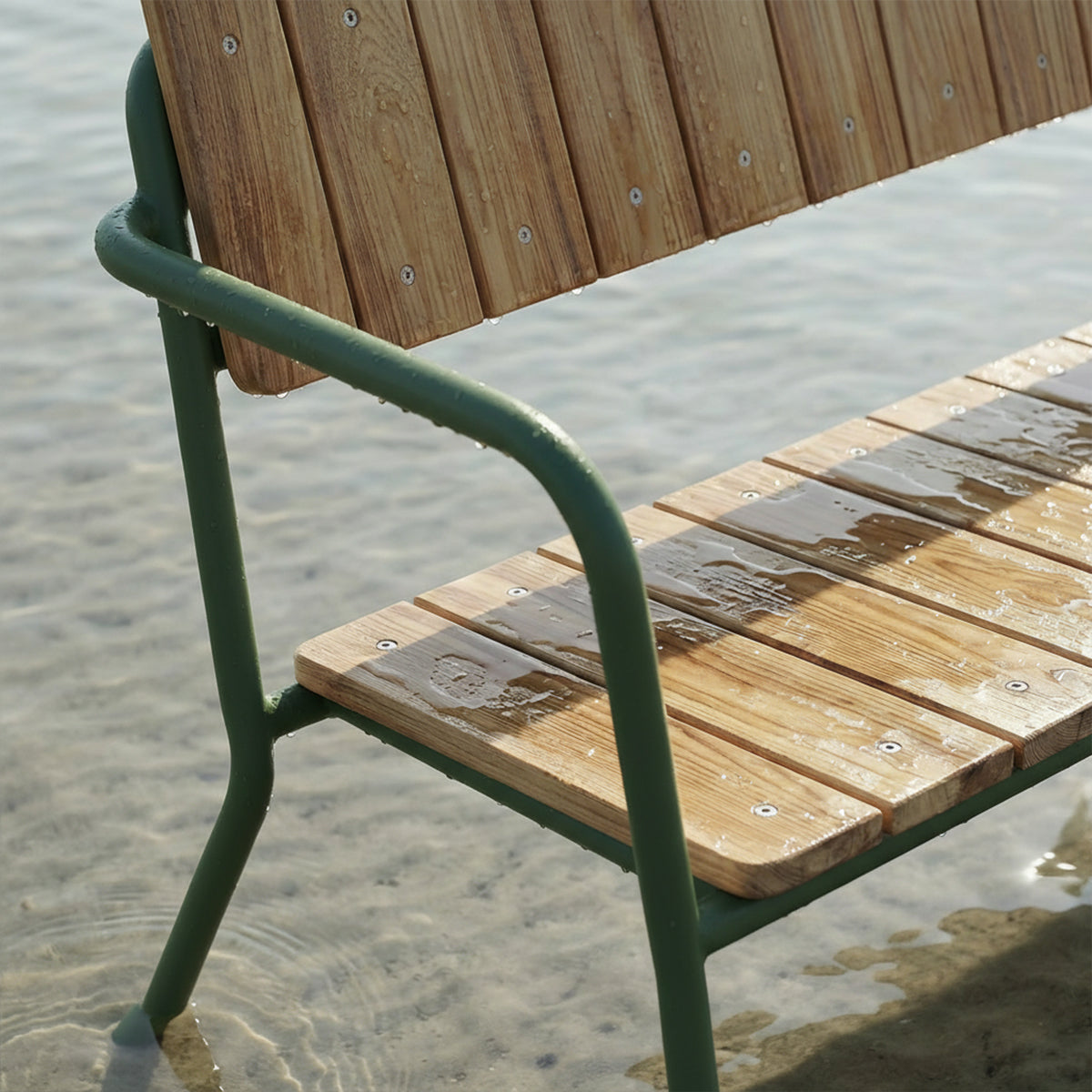 Kirra Patio Bench - Olive