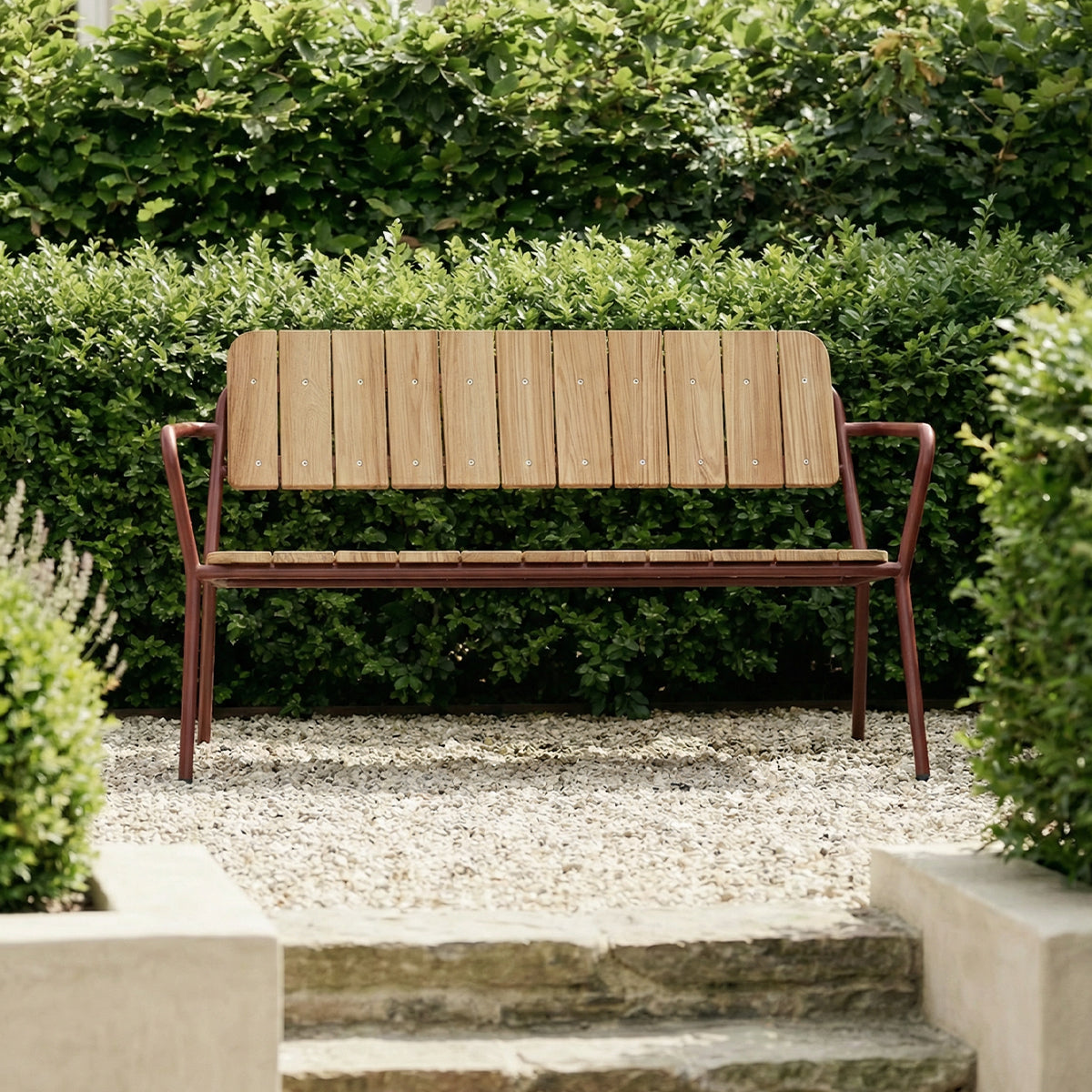 Kirra Patio Bench - Chestnut