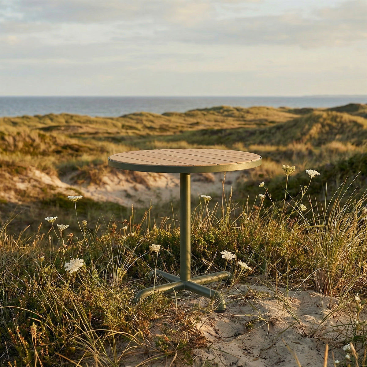 Kirra Café Table Ø70 Olive