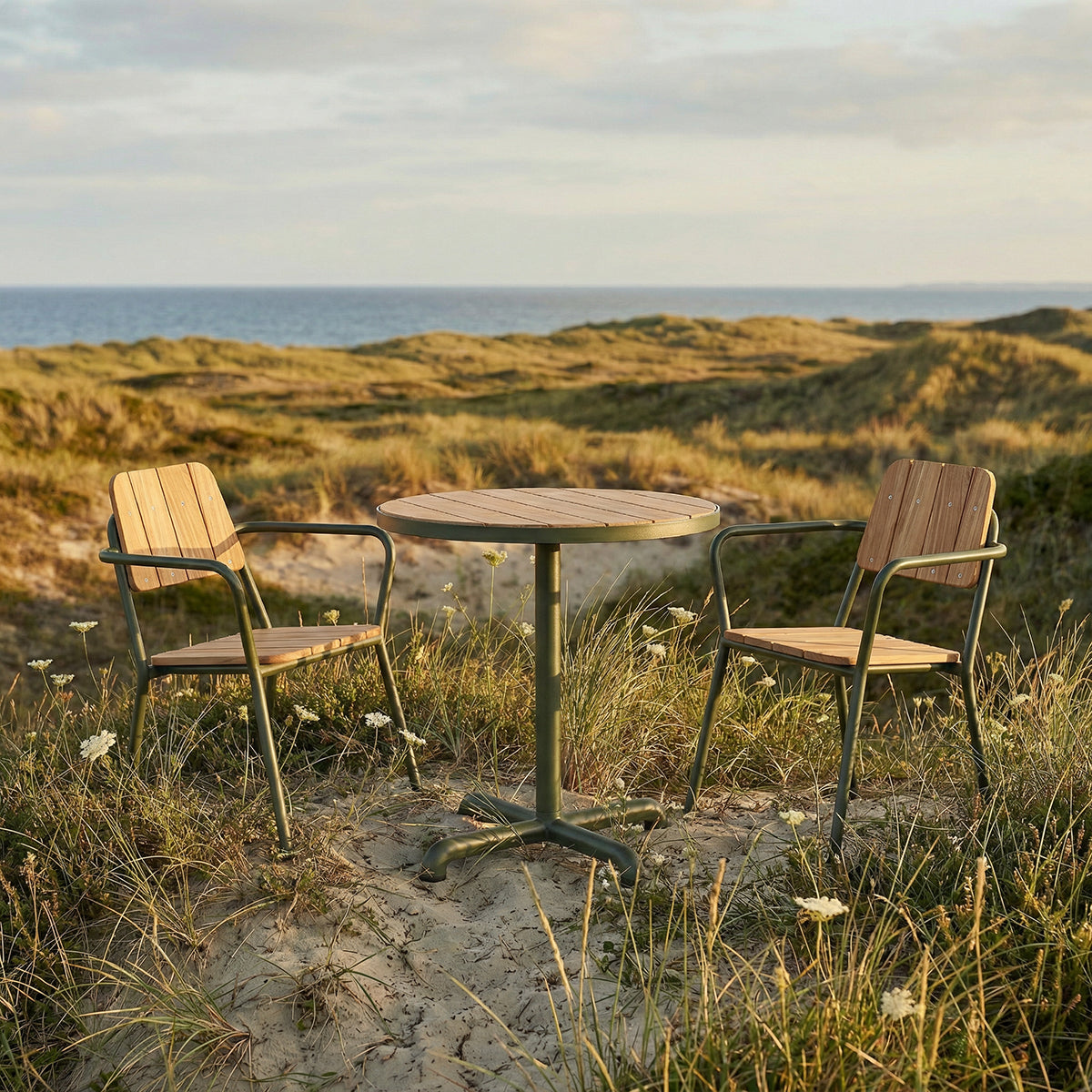 Kirra Café Table Ø70 Olive