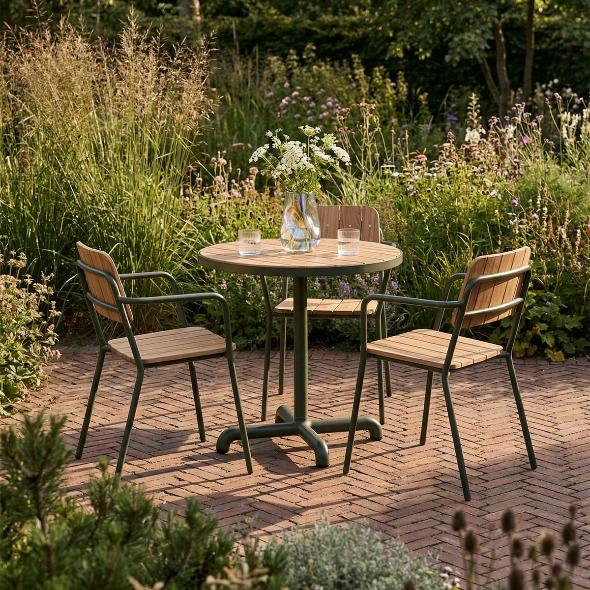 Kirra Café Table Ø70 Olive