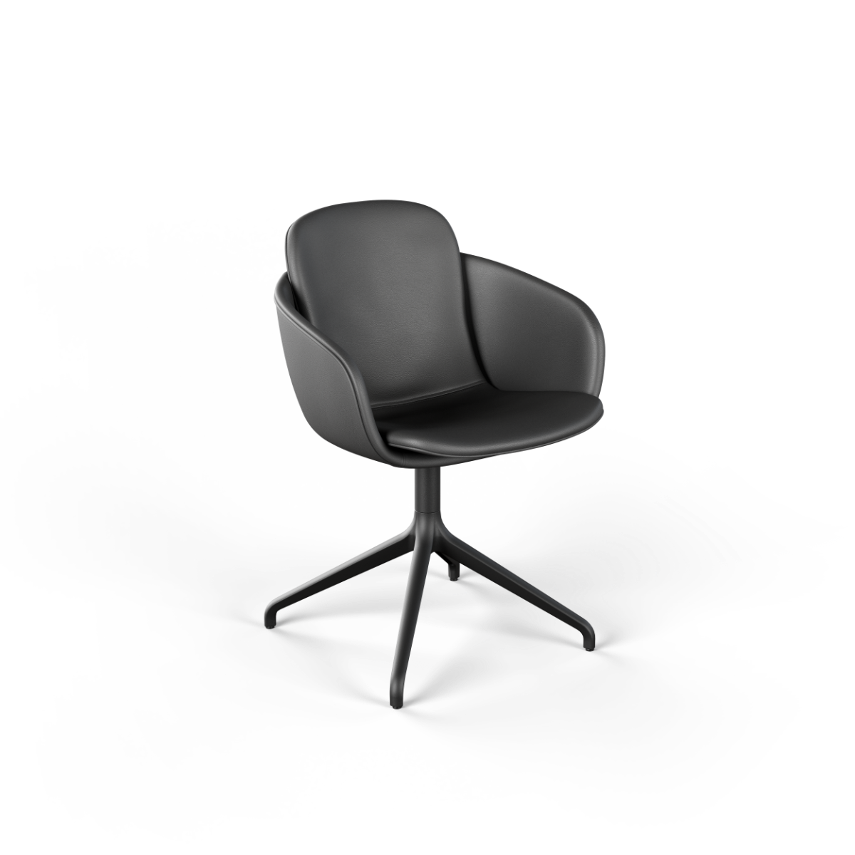 Chair no. One S2 Black Swivel - Terra Black