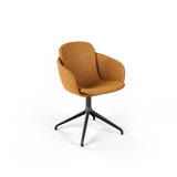 Chair no. One S2 Black Swivel - Luna Sandstone