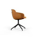 Chair no. One S2 Black Swivel - Luna Sandstone