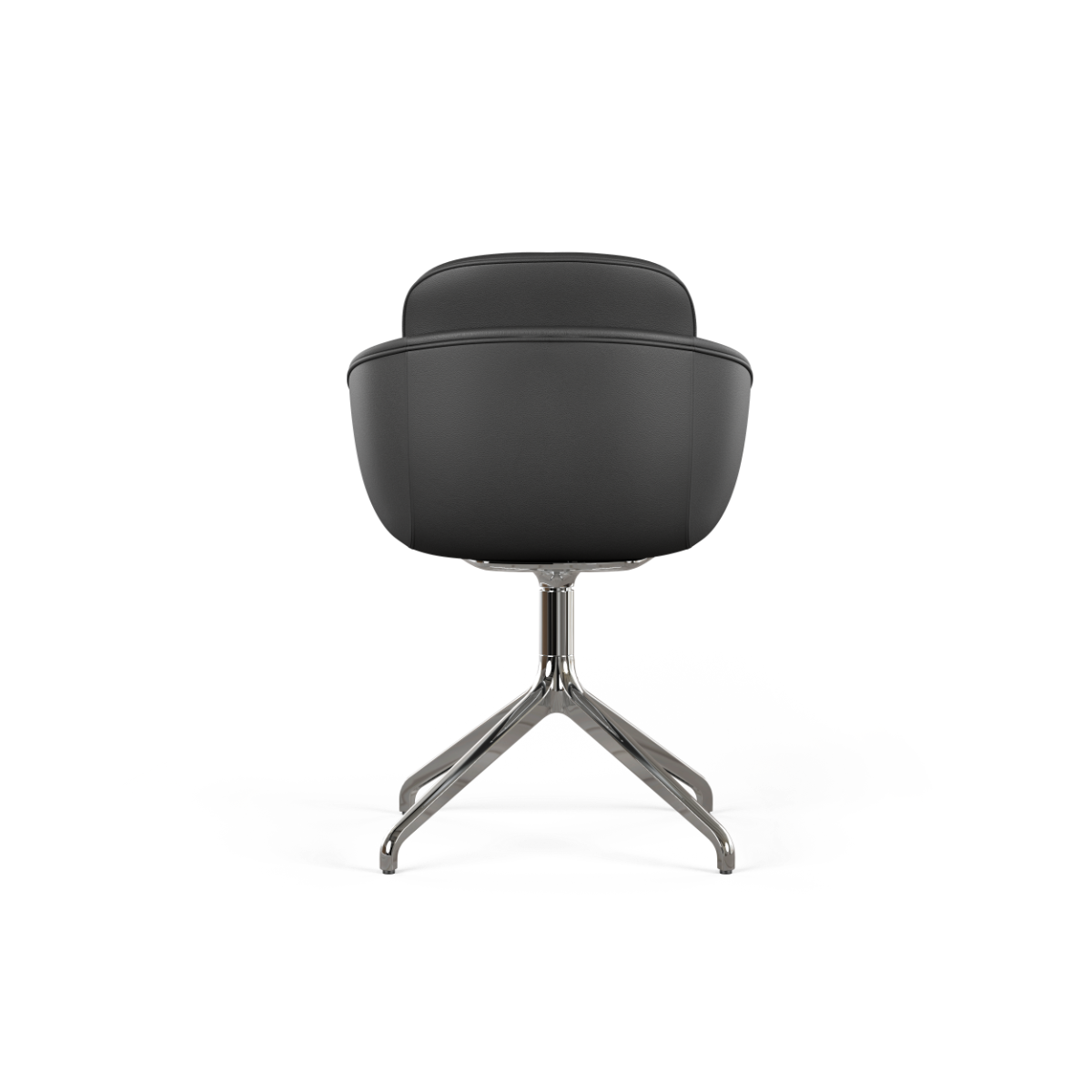 Chair no. One S2 Polished Swivel - Terra Black