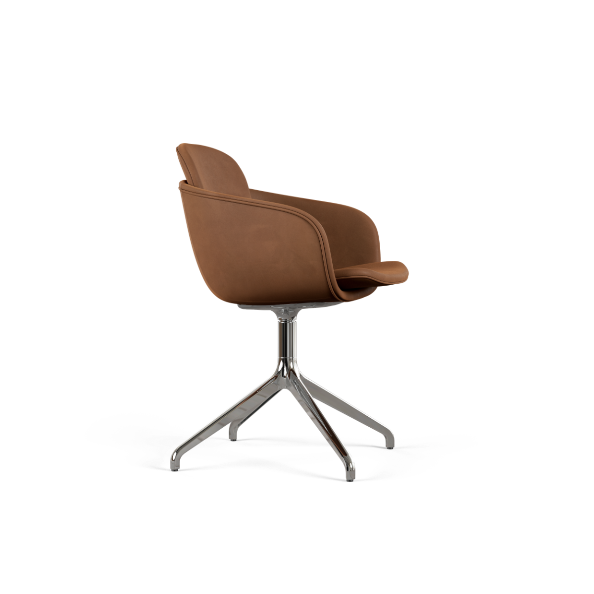 Chair no. One S2 Polished Swivel - Luna Walnut