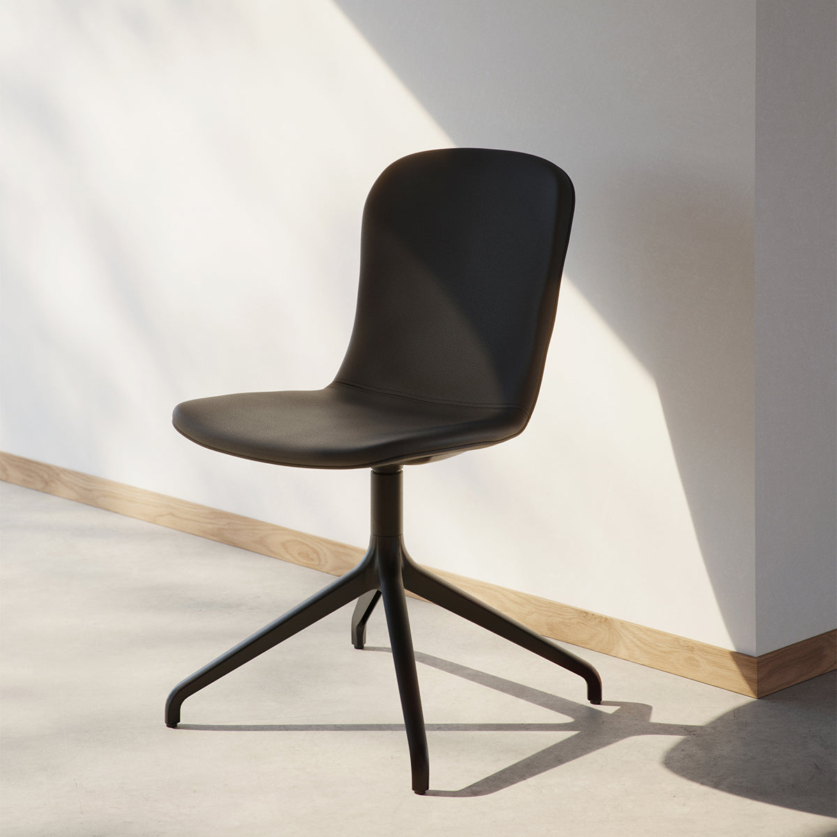 Chair no. One S1 Black Swivel - Terra Black