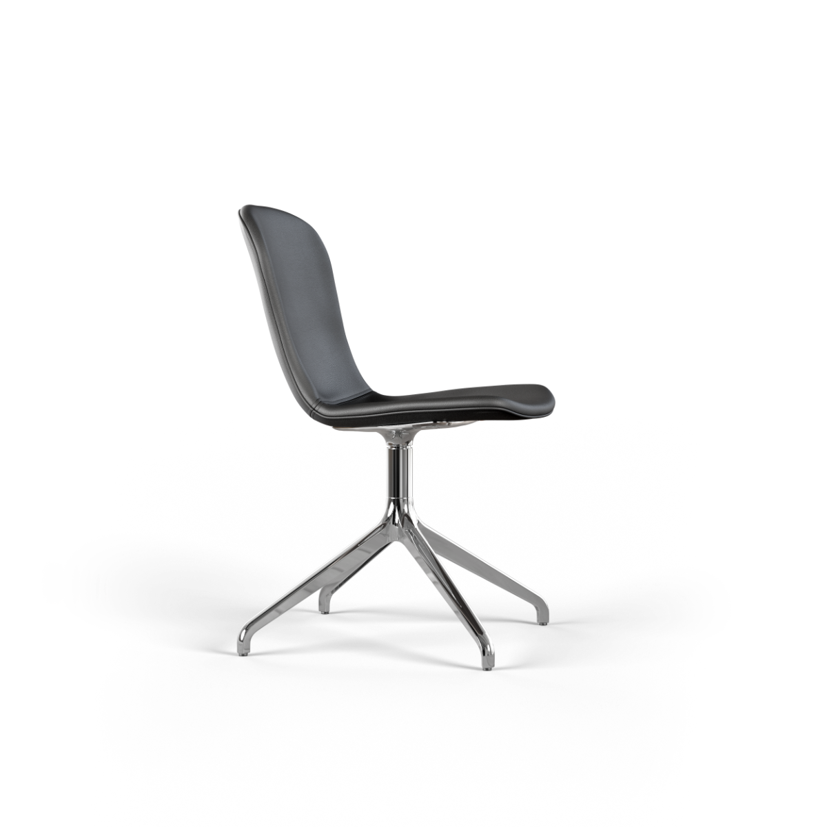 Chair no. One S1 Polished Swivel - Terra Black