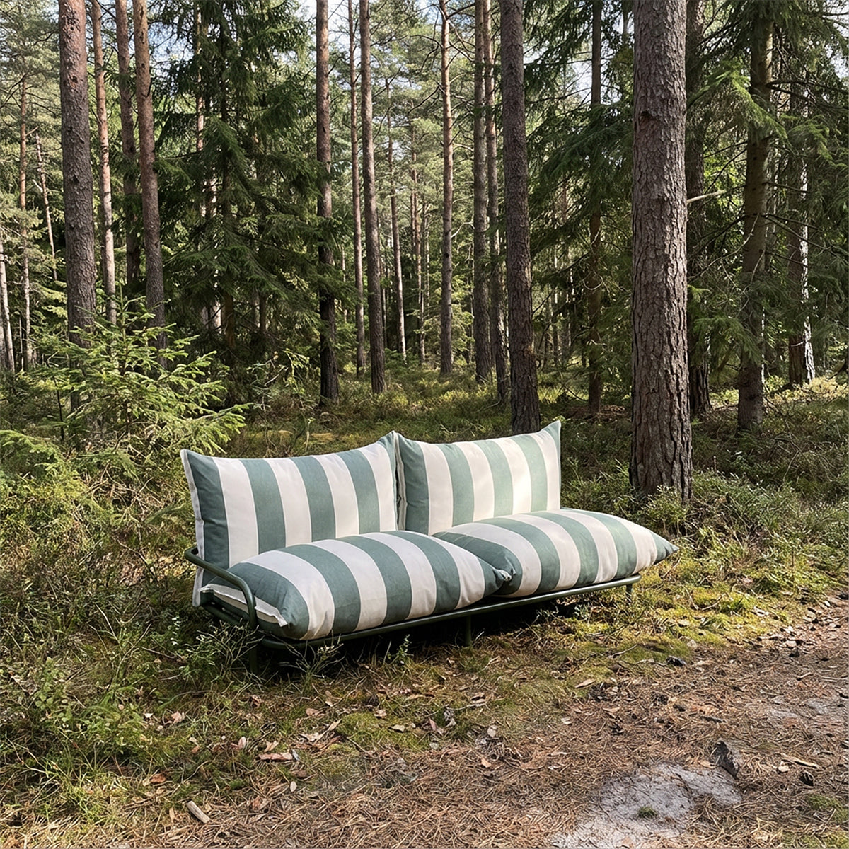 Mollis Lounge Sofa 2 Seater - Renesse Olive