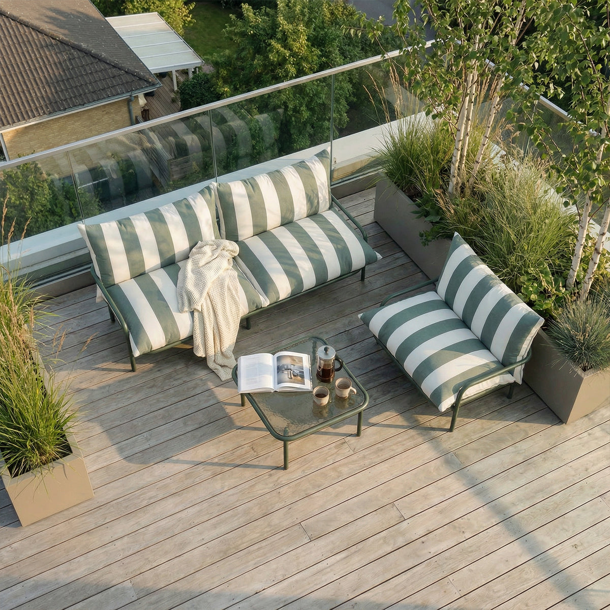 Mollis Lounge Sofa 2 Seater - Renesse Olive