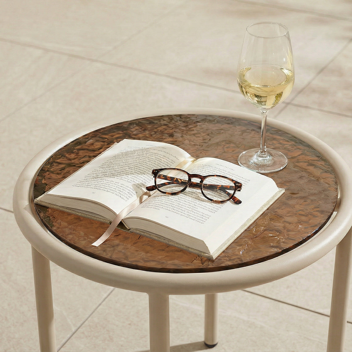 Mollis Side Table - Taupe