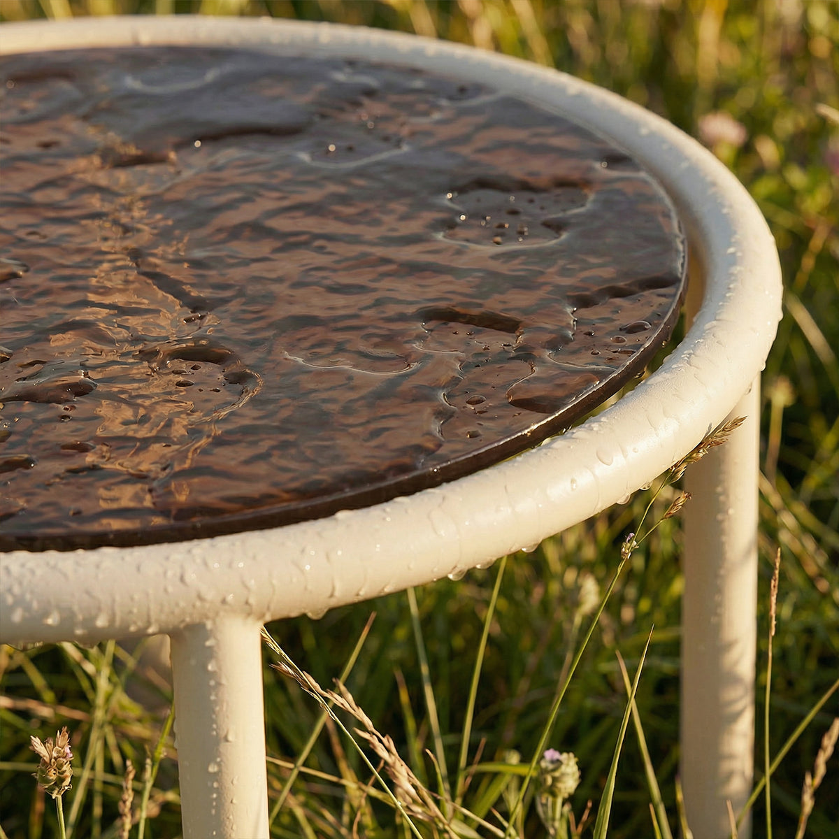 Mollis Side Table - Taupe