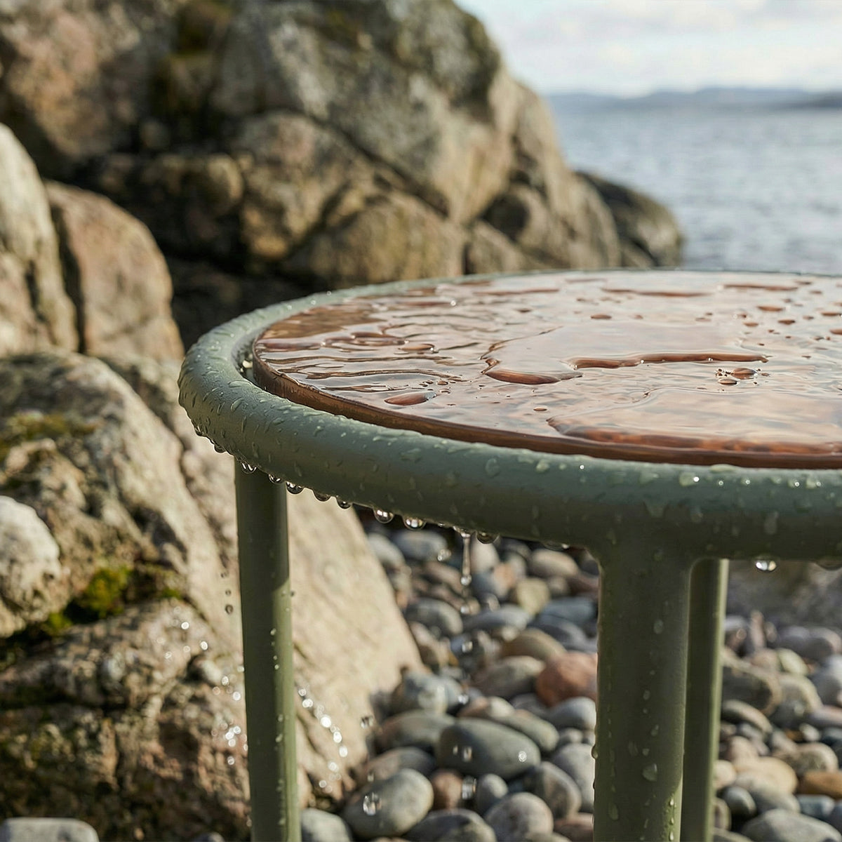 Mollis Side Table - Olive