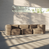 Soft Sofa Indoor - Corner Section Teddy Brown