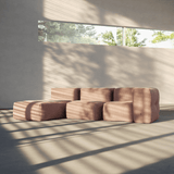 Soft Sofa Indoor - Lounger Corduroy Rose