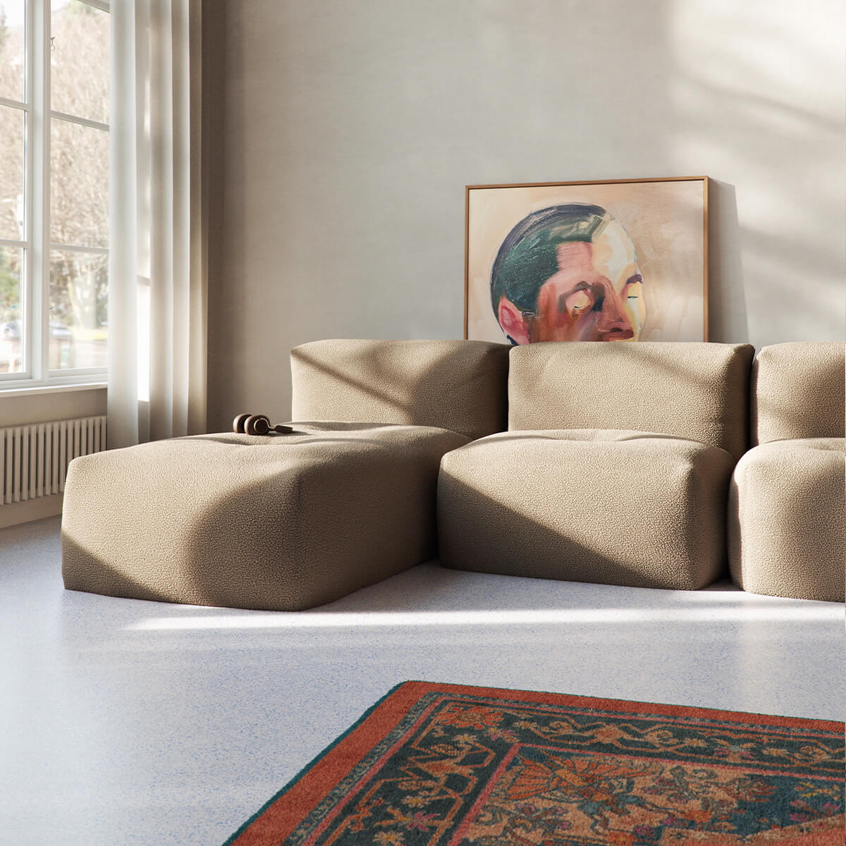 Soft Sofa Indoor - Seat Teddy Brown