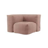 Soft Sofa Indoor - Corner Section Corduroy Rose