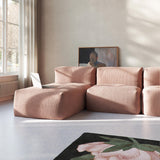 Soft Sofa Indoor - Lounger Corduroy Rose